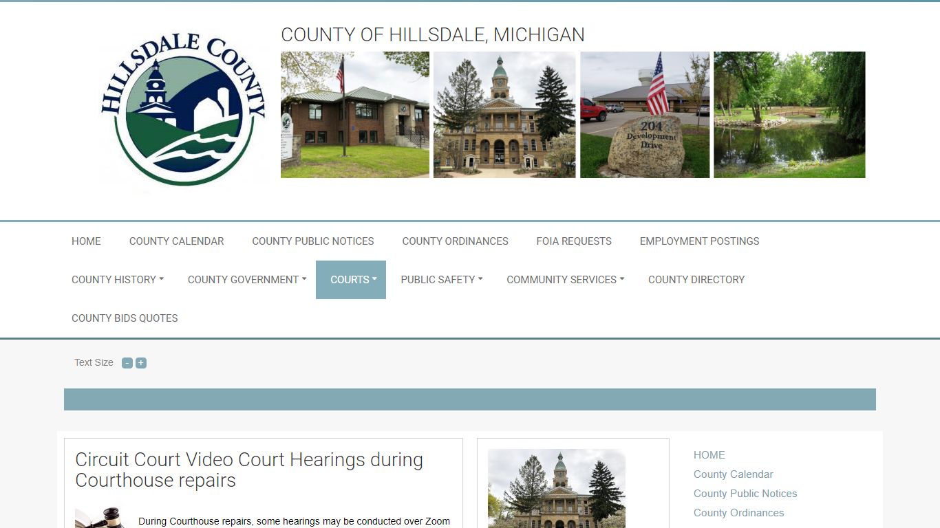 1st Judicial Circuit Court, State of ... - Hillsdale County